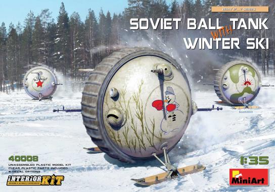 Miniart 1/35 Soviet Ball-Tank W/Ski & Int Kit image