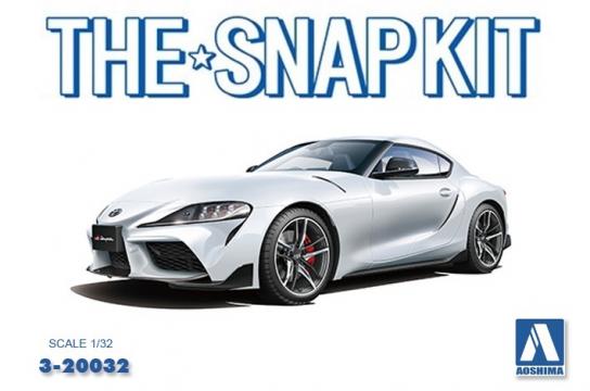 Aoshima 1/32 Toyota GR Supra 2019 Met White Snap Kit image