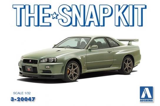 Aoshima 1/32 Nissan R34 GT-R Jade Snap Kit image
