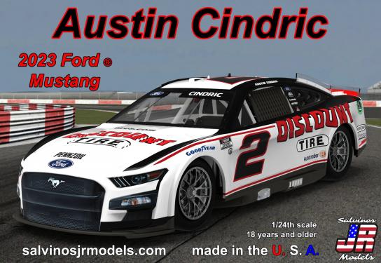 Salvinos Jr 1/24 Team Penske Austin Cindric 2023 Body, Ford Mustang image