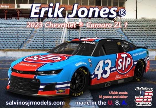 Salvinos Jr 1/24 Legacy Motor Club Erik Jones 2023 Chevrolet Camaro "STP" image
