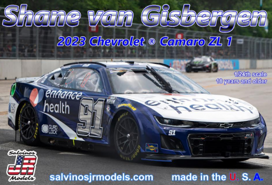 Salvinos Jr 1/24 Chevrolet Camaro ZL 1 2023 "#91 Shane van Gisbergen" image