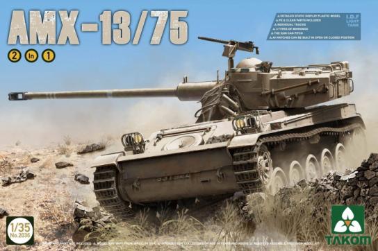 Takom 1/35 I.D.F Light Tank Amx-13/75 image