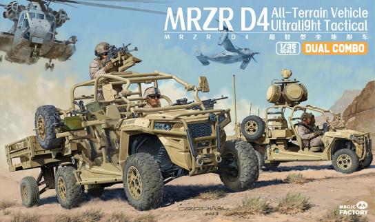 Magic Factory 1/35 MRZR D4 Ultralight Tactical All-Terrain Vehicle (Dual Combo Set) image