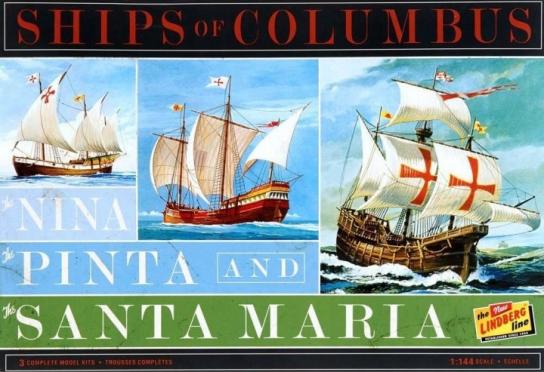 Lindberg 1/144 Nina, Pinta & Santa Maria - 3 Pack image