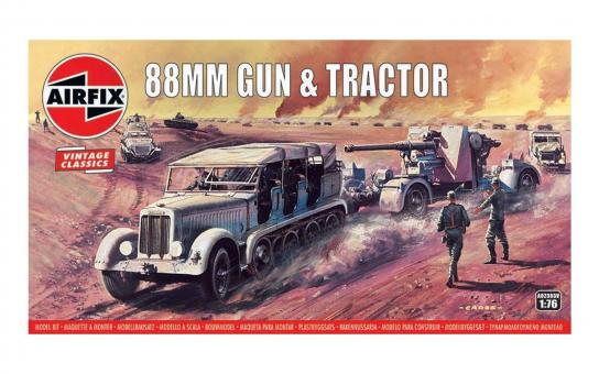 Airfix 1/76 88mm Gun & Tractor image