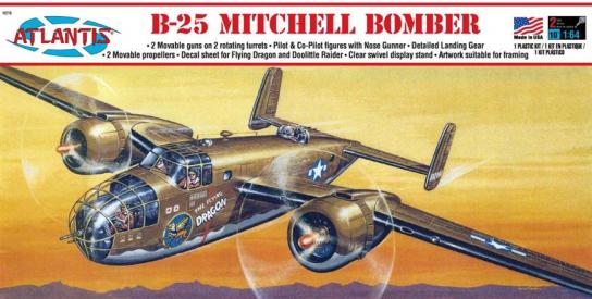 Atlantis 1/64 B-25 Mitchell Bomber Flying Dragon image