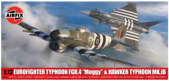 Airfix 1/72 Eurofighter Typhoon FGR.4 "Moggy" & Hawker Typhoon Mk.IB - Twin Pack image