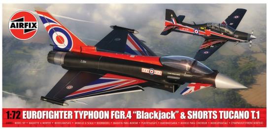 Airfix 1/72 Eurofighter Typhoon FGR.4 "Blackjack" & Shorts Tucano T.1 - Twin Pack image