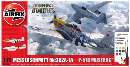 Airfix 1/72 Me262A-1A & P-51D Mustang 'Dogfight Double' Gift Set image