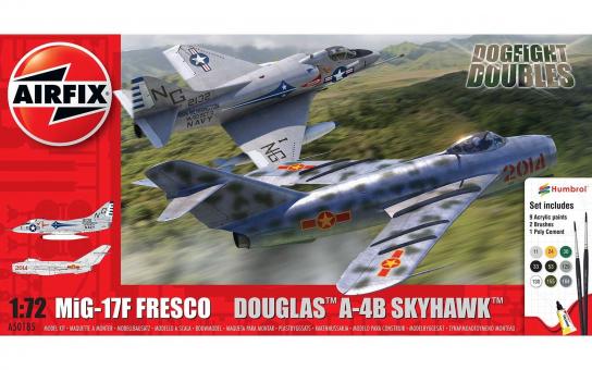 Airfix 1/72 Dogfight Doubles MiG-17F Fresco & Douglas Skyhawk image