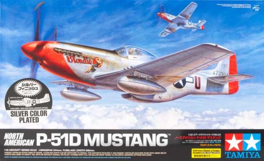Tamiya 1/32 P51D Mustang Limited Edition Silver Plated image