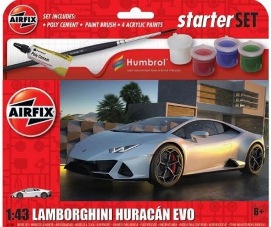 Airfix 1/43 Lamborghini Huracan Evo - Starter Set image