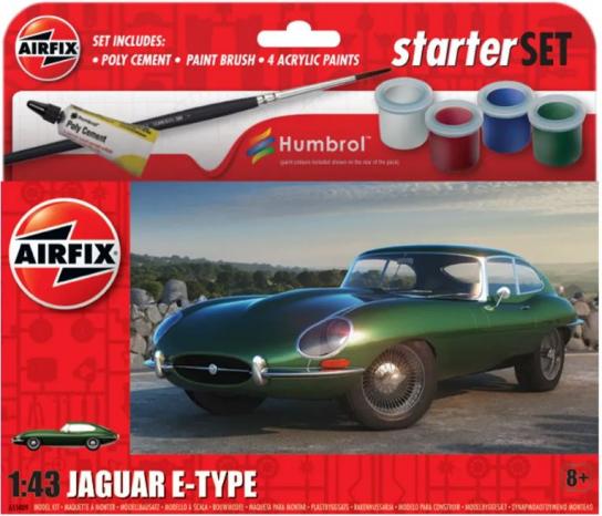 Airfix 1/43 Jaguar E-Type Starter Set image