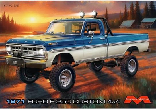 Moebius 1/25 Ford F250 Custom Lifted 4x4 1971 image