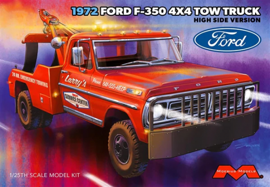 Moebius 1/25 Ford F-350 4x4 High Side Tow Truck 1972 image