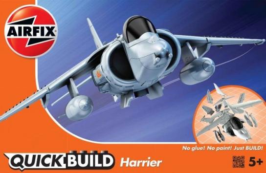 Puede soportar repertorio Correspondiente Airfix Harrier - Quickbuild Set (Lego Style) - PlasticModels