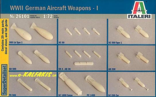 Italeri 1/72 German Aircraft Weapons-1 image