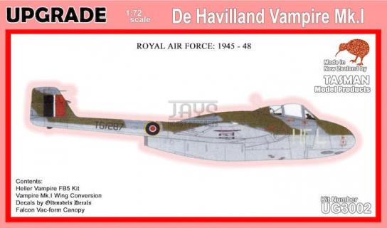 Tasman Models 1/72 DH Vampire Mk.1 image