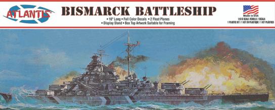Atlantis 1/618 DKM Battleship Bismarck image