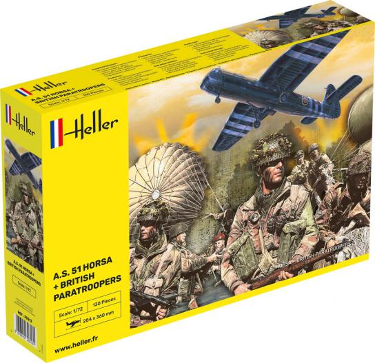 Heller 1/72 A.S. 51 Horsa & British Paratroopers image