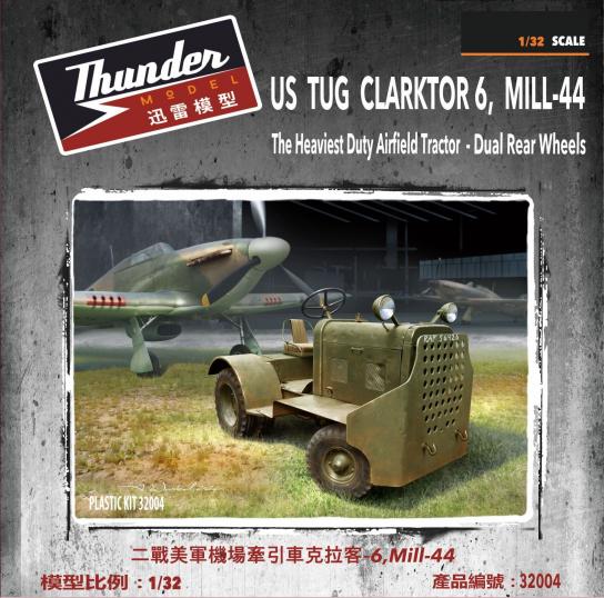  Thunder Model 1/32 US Army Clarktor- 6 Tug Mill-44 with Dual Wheels image