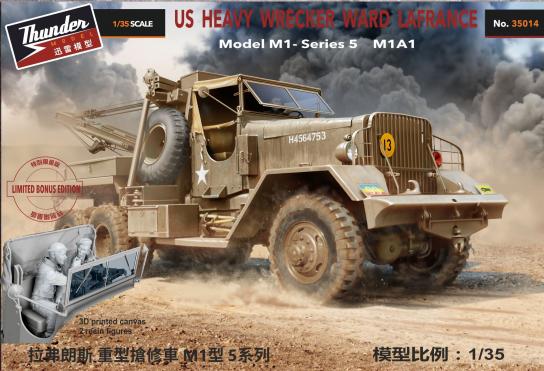 Thunder Model 1/35 US Heavy Wrecker Ward LaFrance M1A1 Bonus Edition image