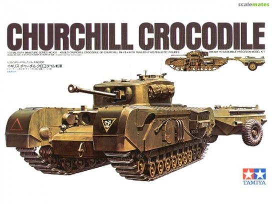 Tamiya 1/35 Churchill Crocodile with Trailer image