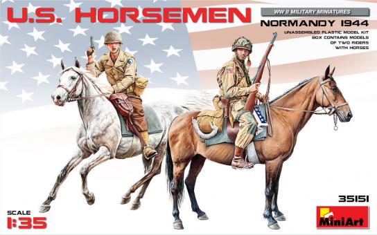 Miniart 1/35 U.S. Horsemen Normandy 1944 image