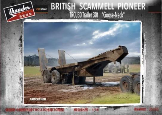 Thunder Model 1/35 British Scammell Pioneer TRCU30 "Goose Neck" Trailer 30t image