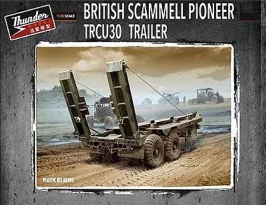 Thunder Model 1/35 British Scammell Pioneer TRCU30 Trailer 30t image