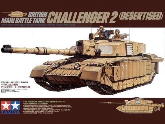 Tamiya 1/35 Challenger 2 Desertised Tank image