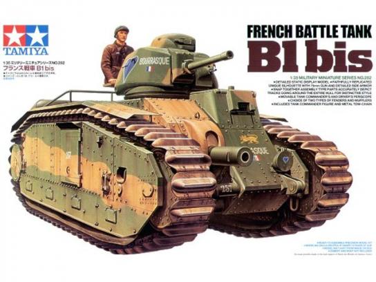 Tamiya 1/35 French Battle Tank B1 Bis image