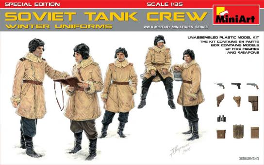 Miniart 1/35 Soviet Tank Crew - Special Edition image