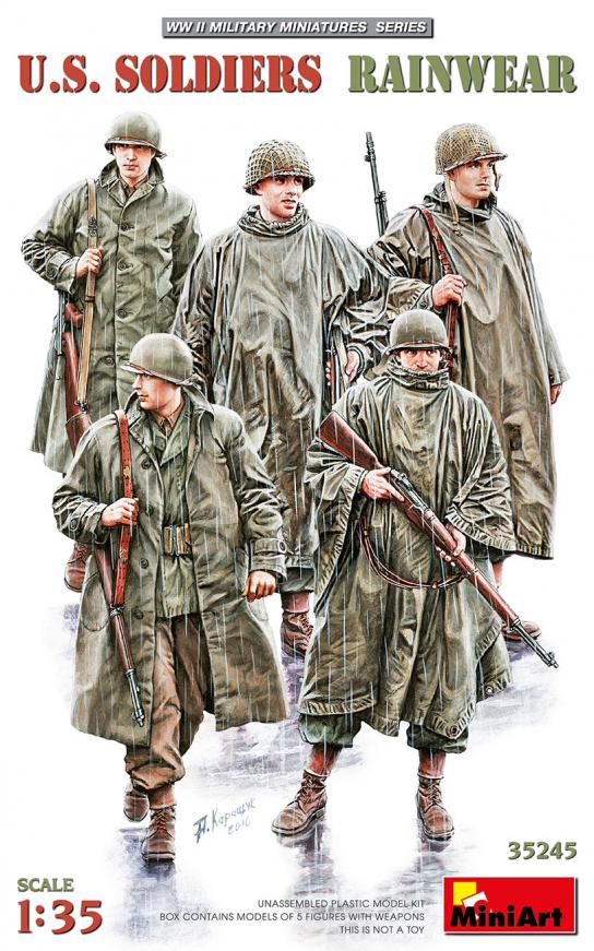 Miniart 1/35 U.S. Soldiers Rainwear image