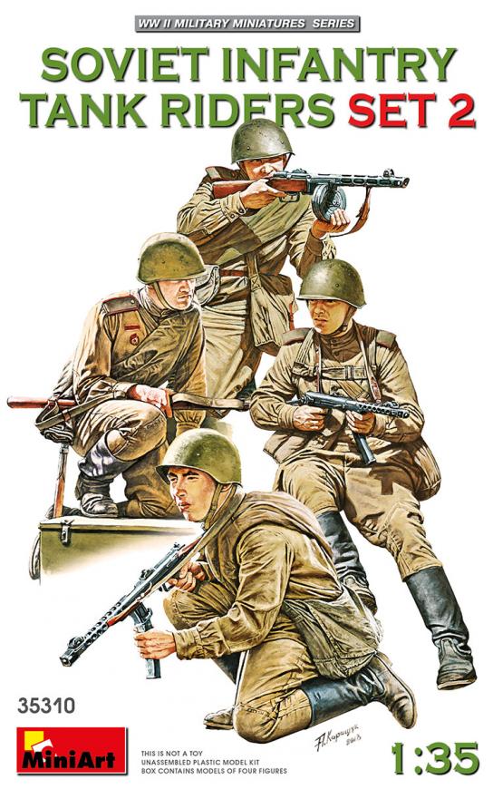 Miniart 1/35 Soviet Infantry Tank Riders Set 2 image