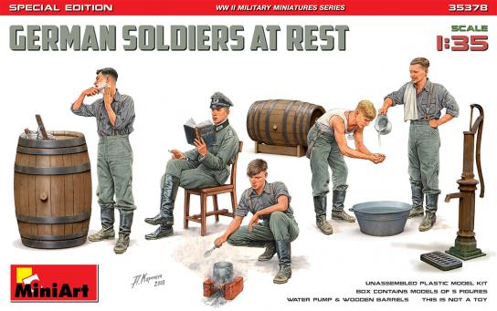 Miniart 1/35 German Soldiers at Rest - Special Edition image