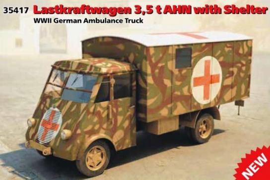 ICM 1/35 Army Truck Lastkraftwagen 3,5t AHN w/Shel image