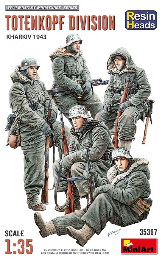 Miniart 1/35 Totenkopf Division Kharkov 1943 - Resin Heads image