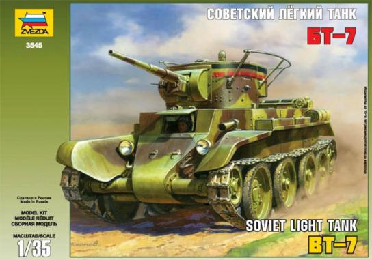 Zvezda 1/35 Soviet Tank BT-7 with Crew image