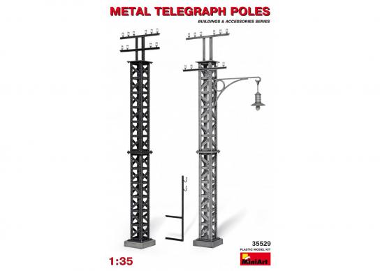 Miniart 1/35 Metal Telegraph Poles image