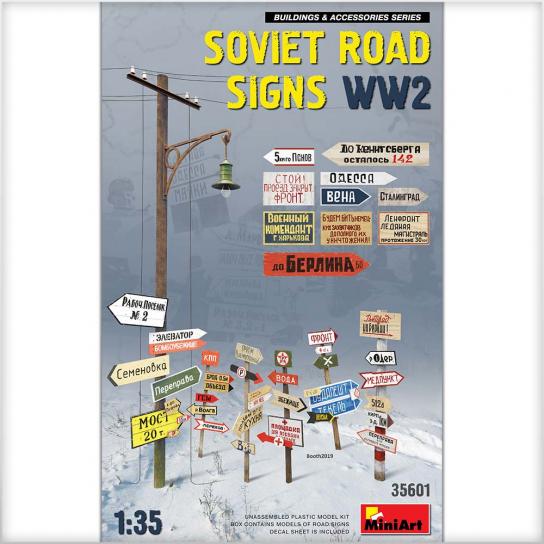 Miniart 1/35 Soviet Road Signs WWII image