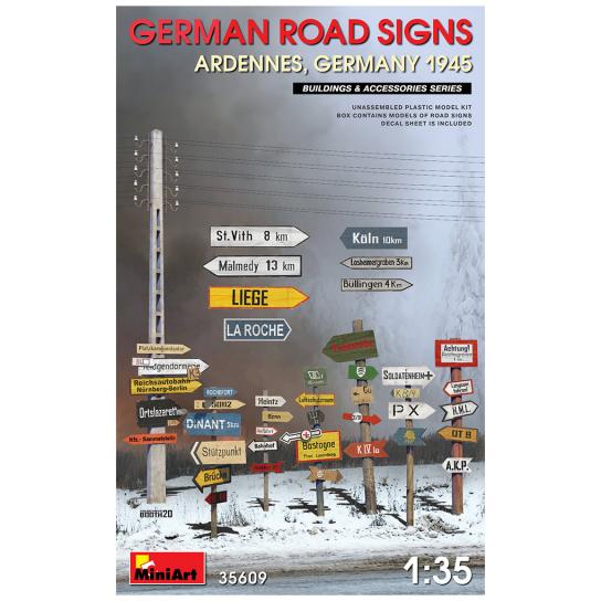 Miniart 1/35 German Road Signs - Germany 1945 image