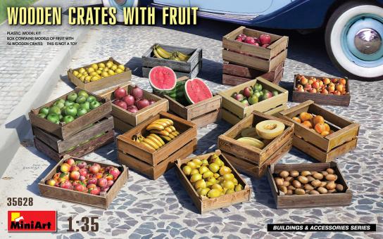 Miniart 1/35 Wooden Crates with Fruit image