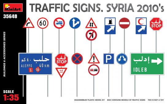 Miniart 1/35 Traffic Signs - Syria 2010s image