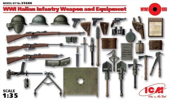 ICM 1/35 Italian Infantry Equipment WWI image