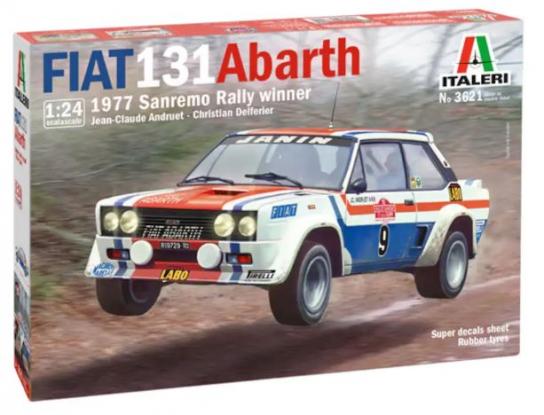 Italeri 1/24 Fiat 131 Abarth '1977 Sanremo Rally Winner' image