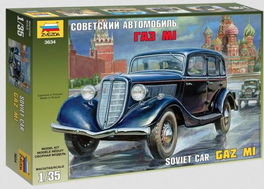 Zvezda 1/35 Gaz M1 Soviet Car image