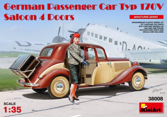 Miniart 1/35 German Passenger Car Typ 170V Saloon 4 Doors image