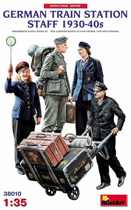 Miniart 1/35 German Train Station Staff 1930-1940s image